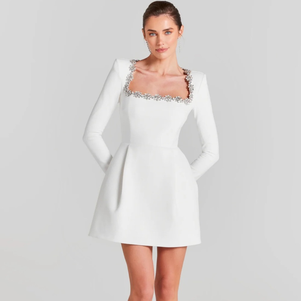 NADINE MERABI Kimberly White Dress XL